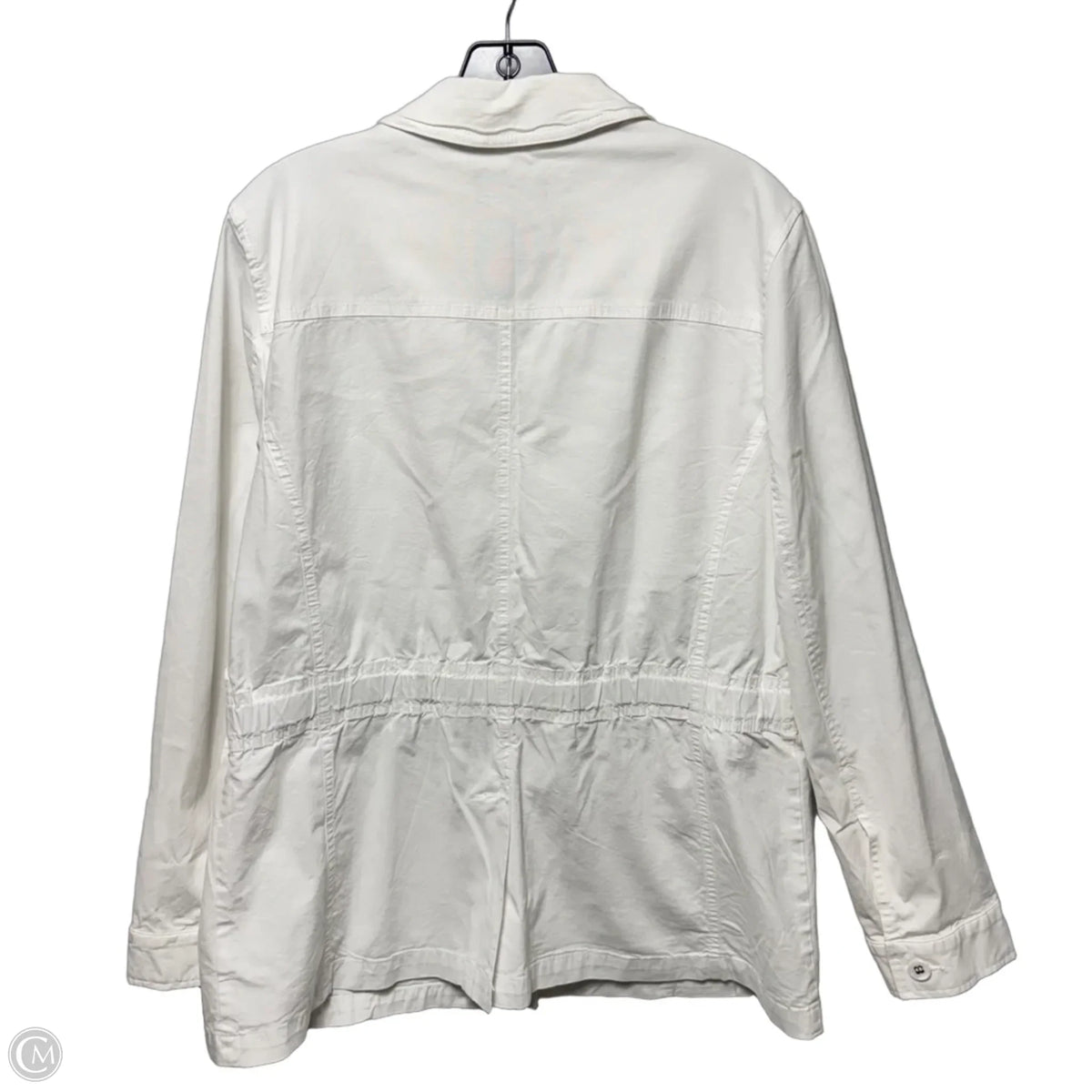 Jacket By Talbots In White, Size: L