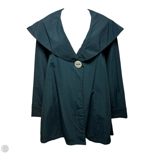 Vintage Nylon Jacket By Constance In Teal, Size: L (estimated)