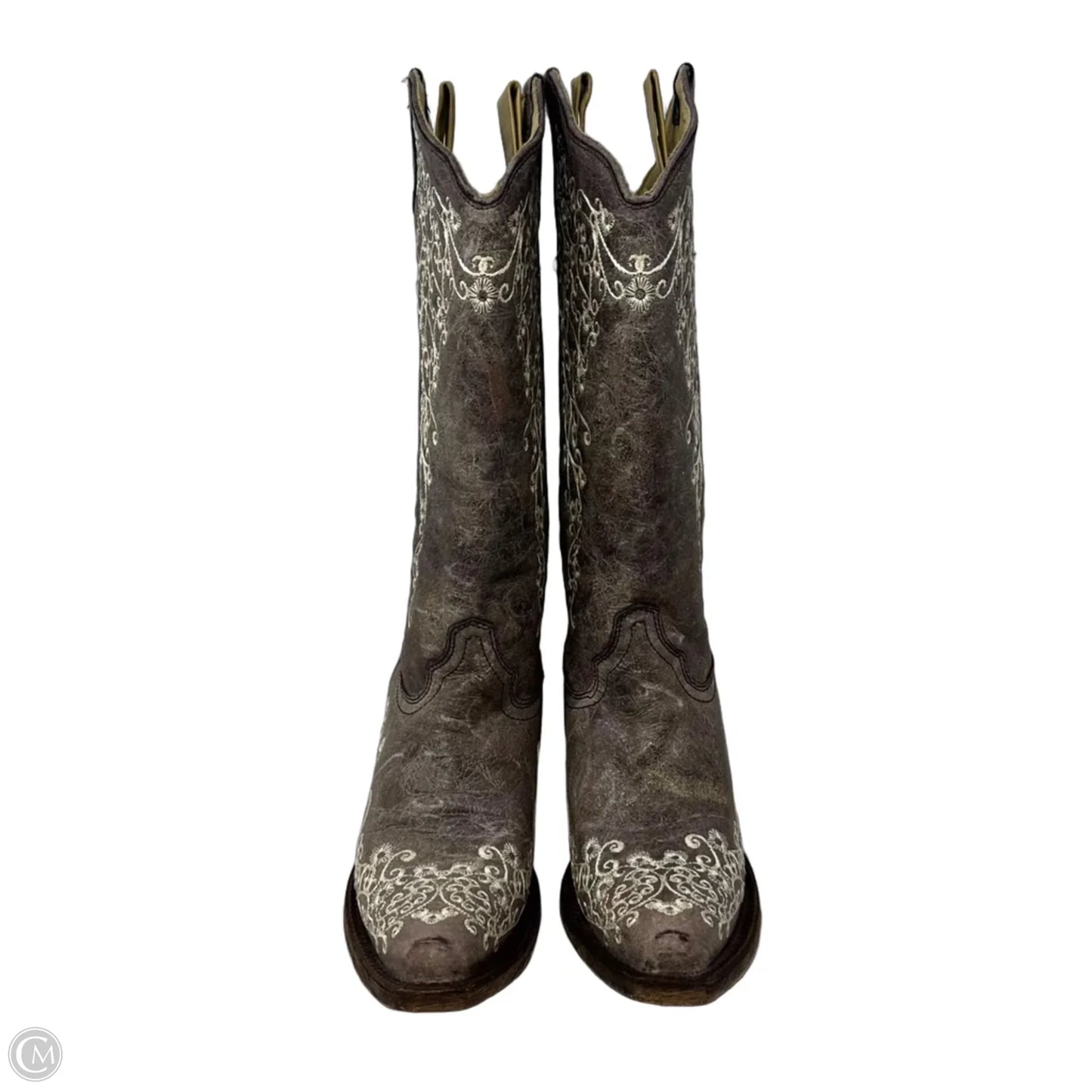 Crater Embroidered Boots Western By Corral In Brown, Size: 8