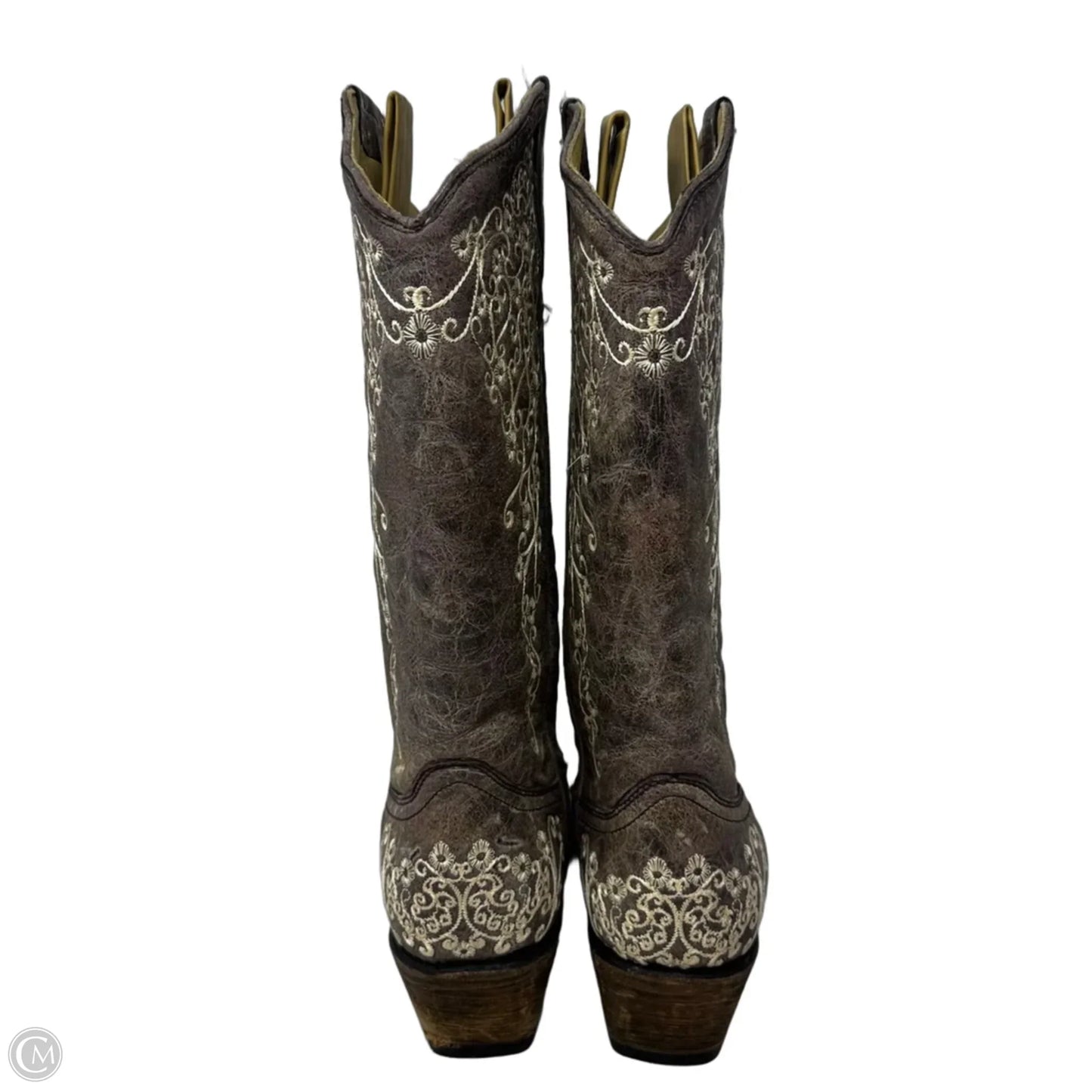 Crater Embroidered Boots Western By Corral In Brown, Size: 8