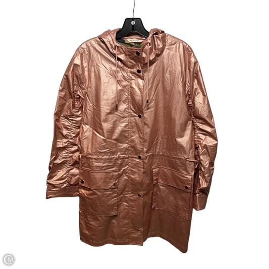 Coat Raincoat By Soft Surroundings In Pink, Size: L