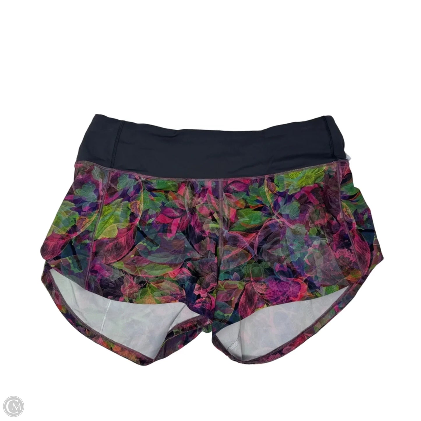 Athletic Shorts By Lululemon In Floral Print, Size: 6