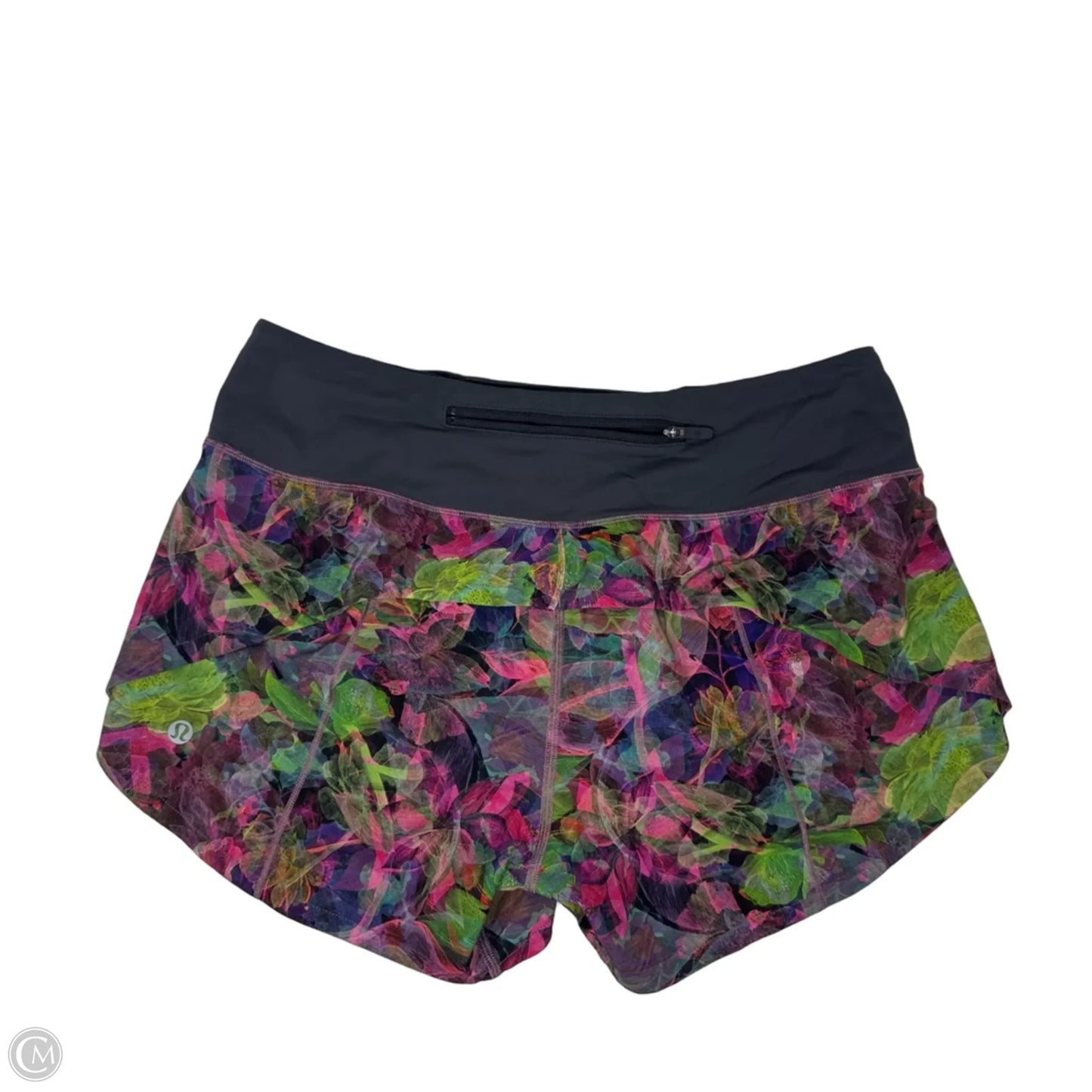 Athletic Shorts By Lululemon In Floral Print, Size: 6