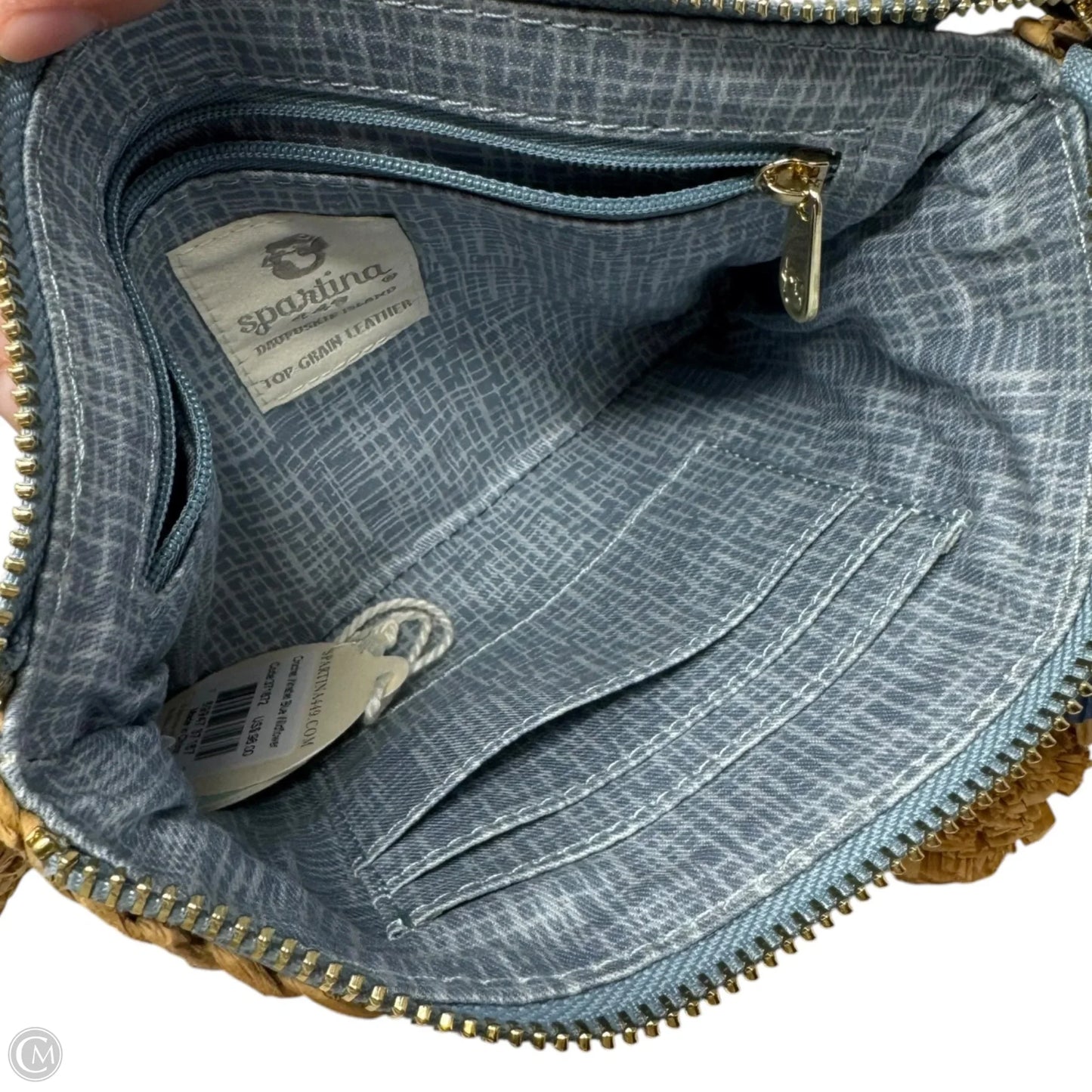 Crochet Raffia Wristlet Designer By Spartina, Size: Medium