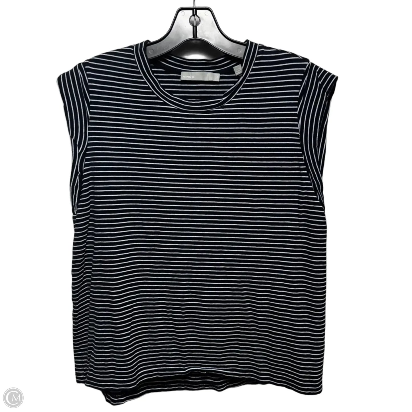 Top Short Sleeve By Vince In Striped Pattern, Size: S