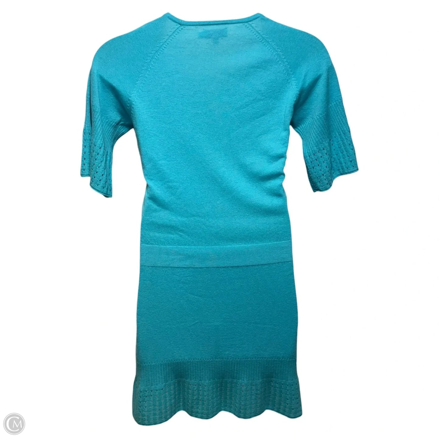 Cashmere Knit Mini Dress By Calypso St Barth In Aqua, Size: M