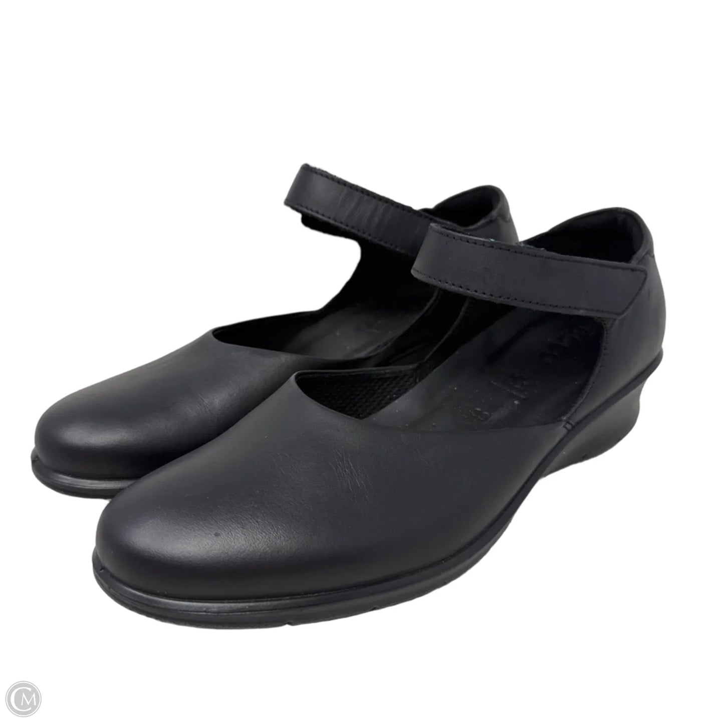 Felicia Water Resistant Mary Janes By Ecco In Black, Size: 8.5 (39)