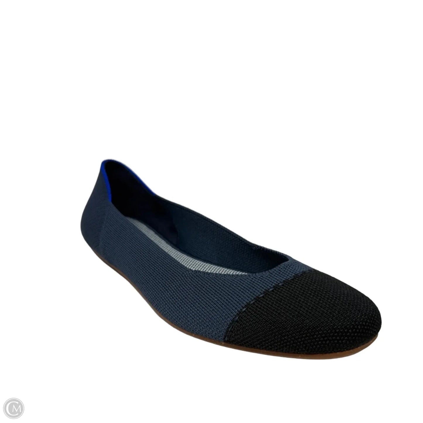 The Square Flats By Rothys In Starling Navy & Black, Size: 9