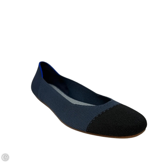 The Square Flats By Rothys In Starling Navy & Black, Size: 9