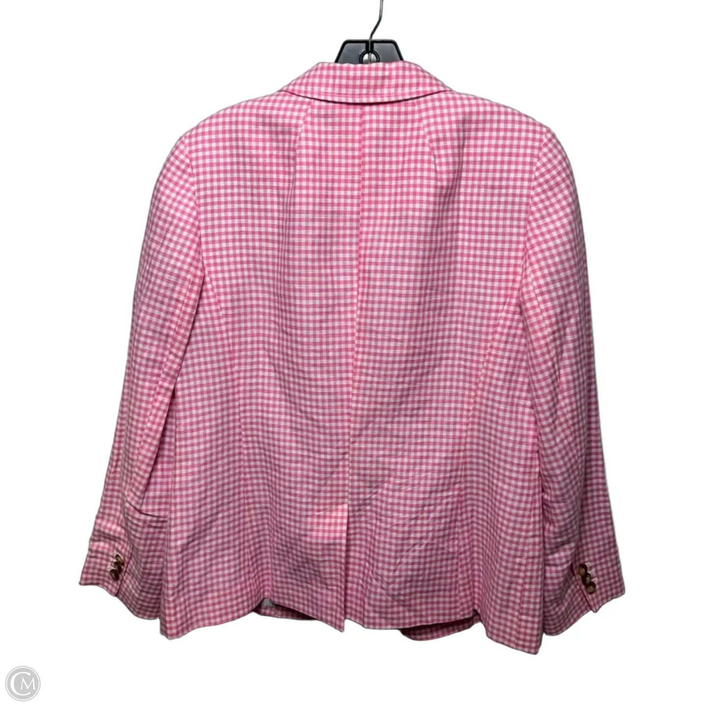 Blazer By Talbots In Plaid Pattern, Size: 10