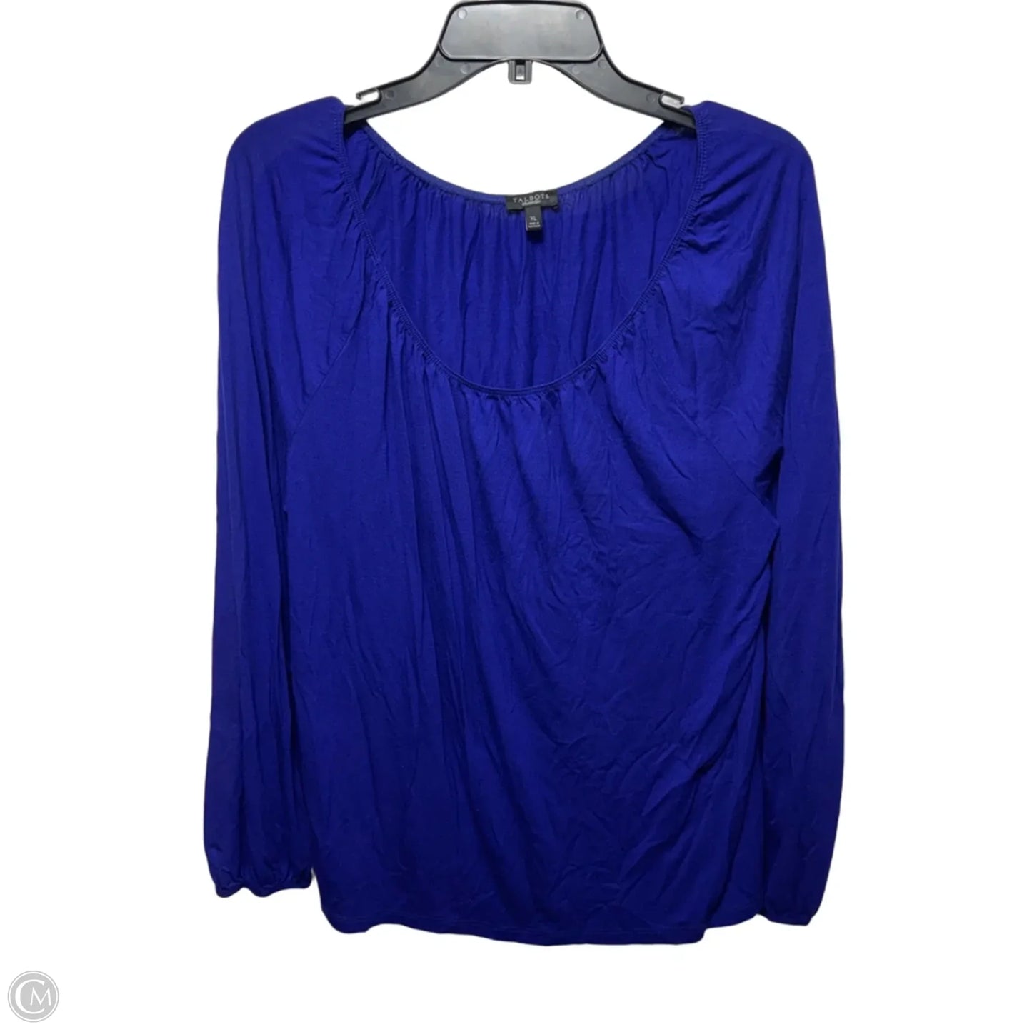 Top Long Sleeve By Talbots In Blue, Size: Xl