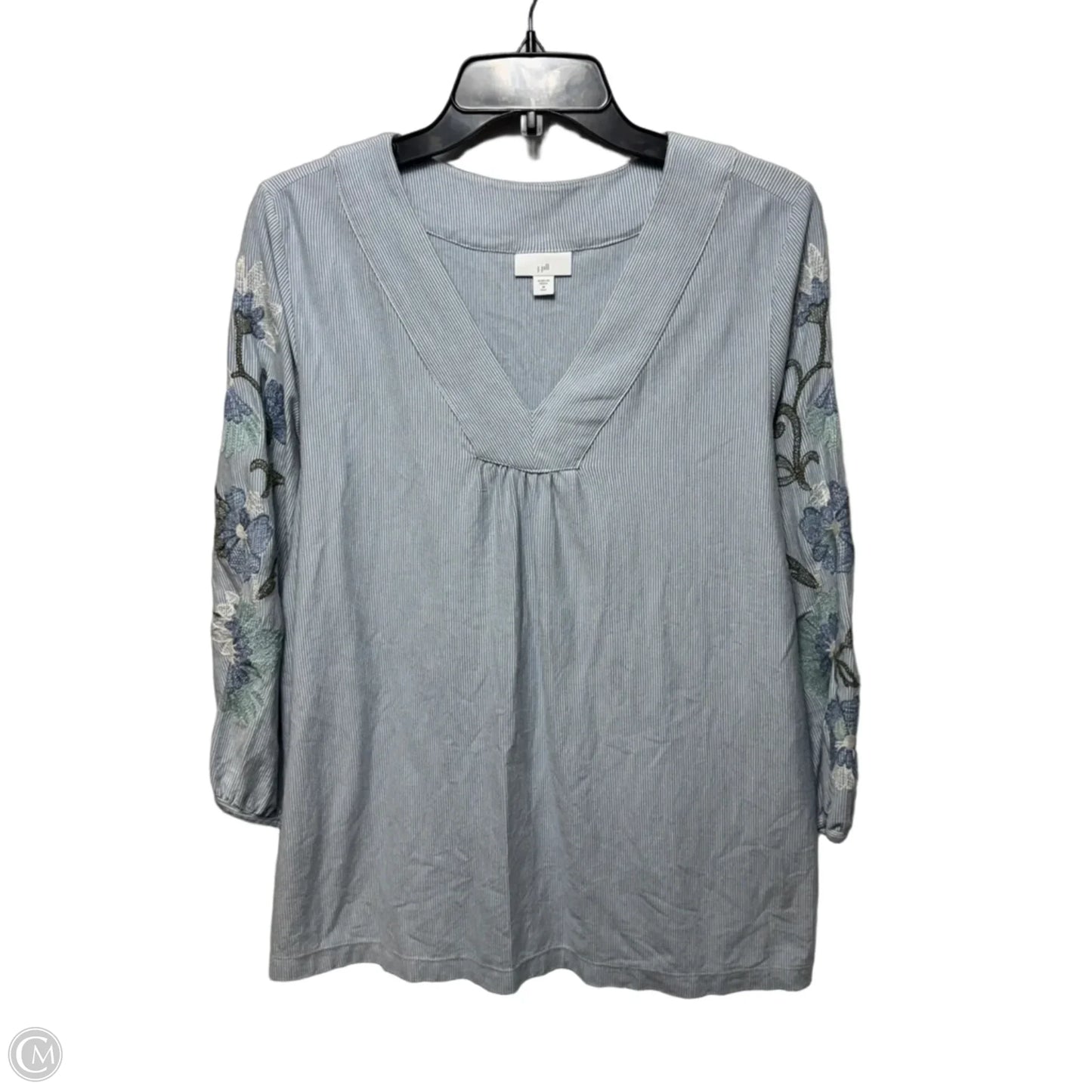 Top Long Sleeve By J. Jill In Floral Print, Size: M Tall