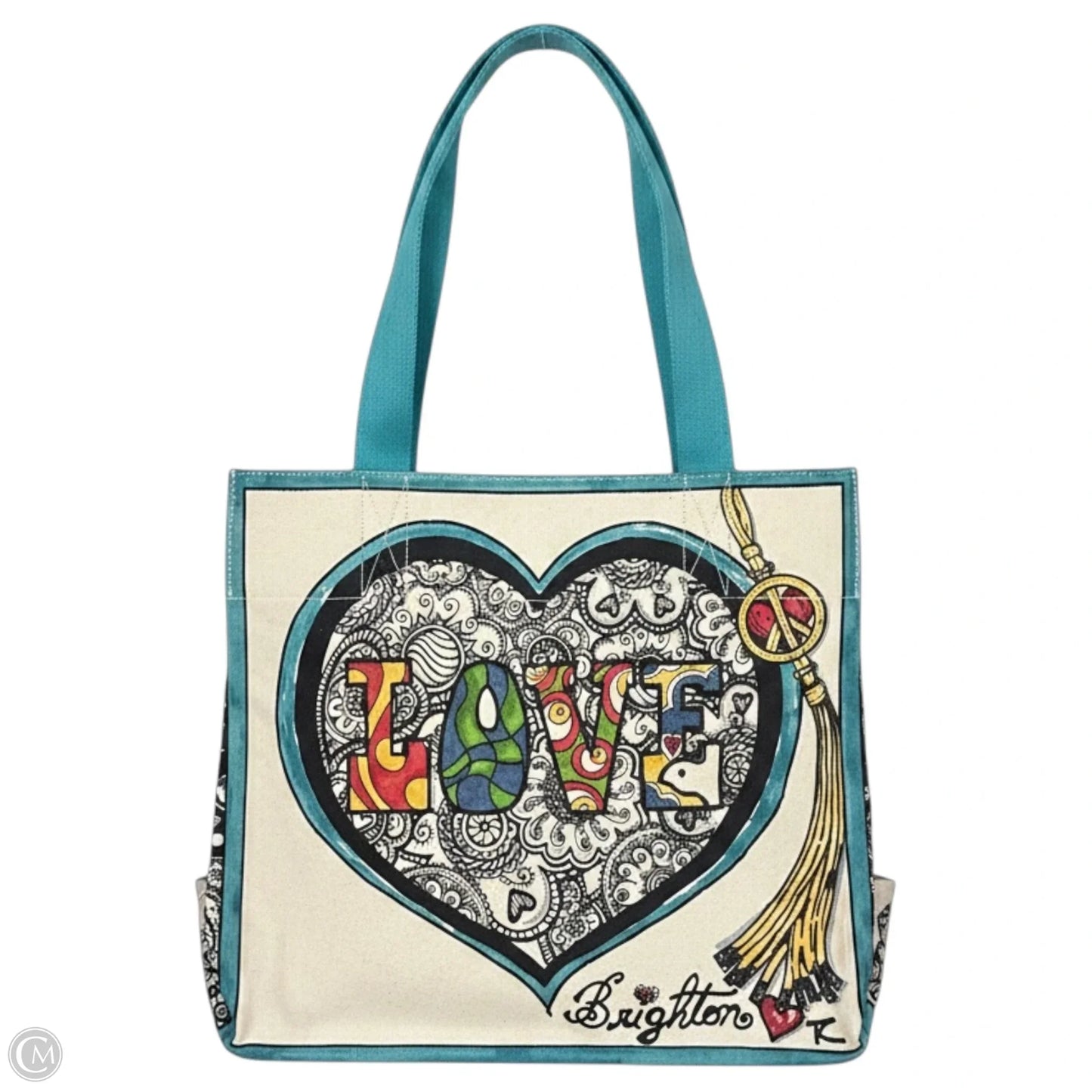 Tom Clancy Summer of Love Canvas Tote By Brighton, Size: Large