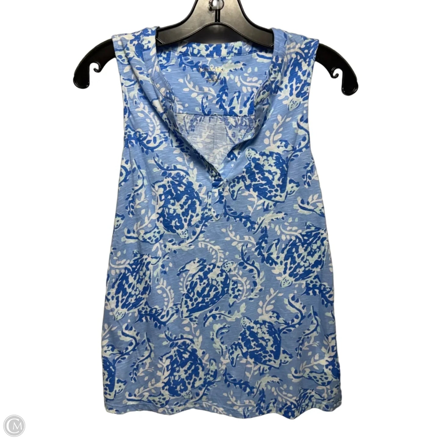 Top Sleeveless Designer By Lilly Pulitzer In Blue, Size: Xs