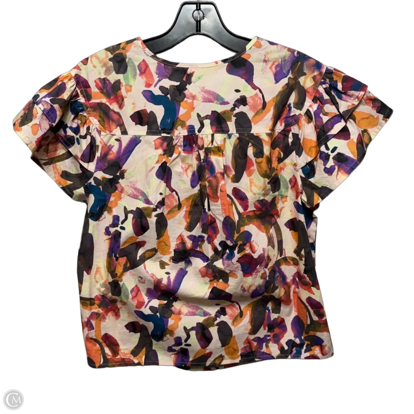 Top Short Sleeve By Marie Oliver In Floral Print, Size: S
