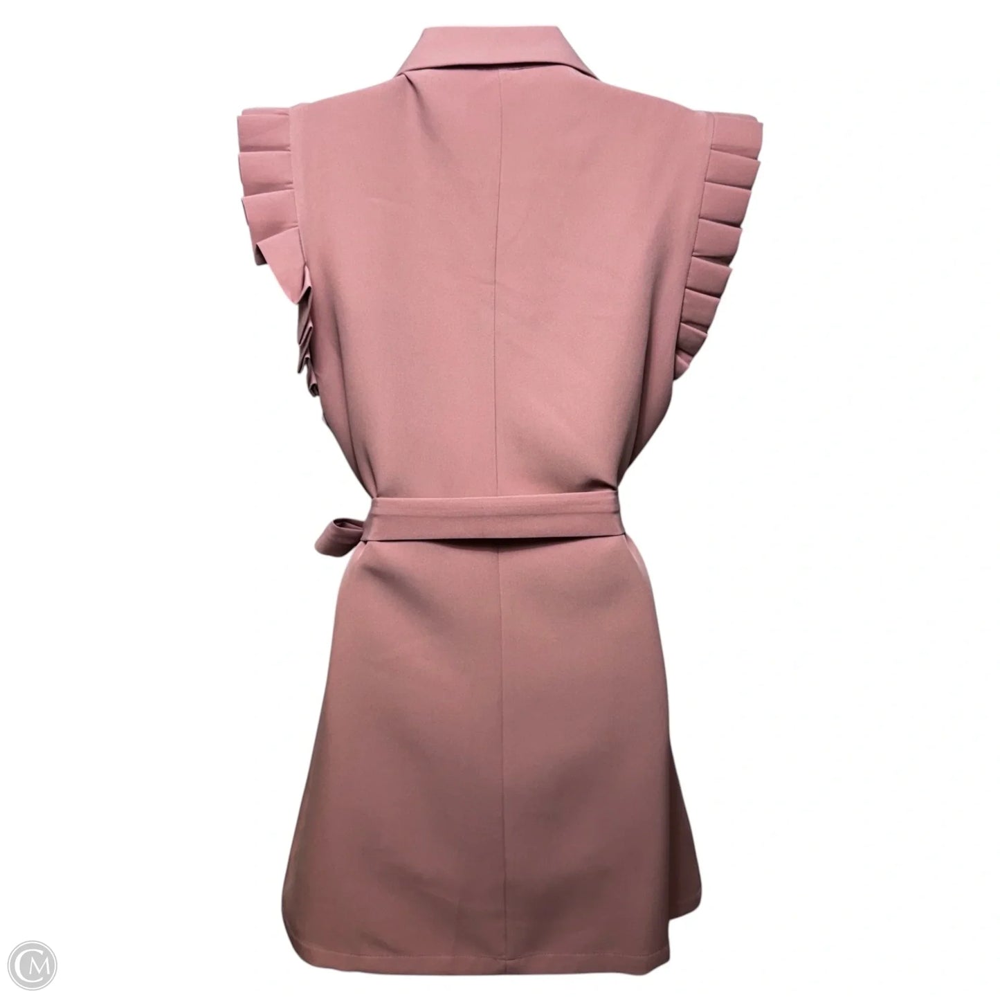 Sleeveless Blazer Mini Dress By Emery Rose In Pink, Size: S
