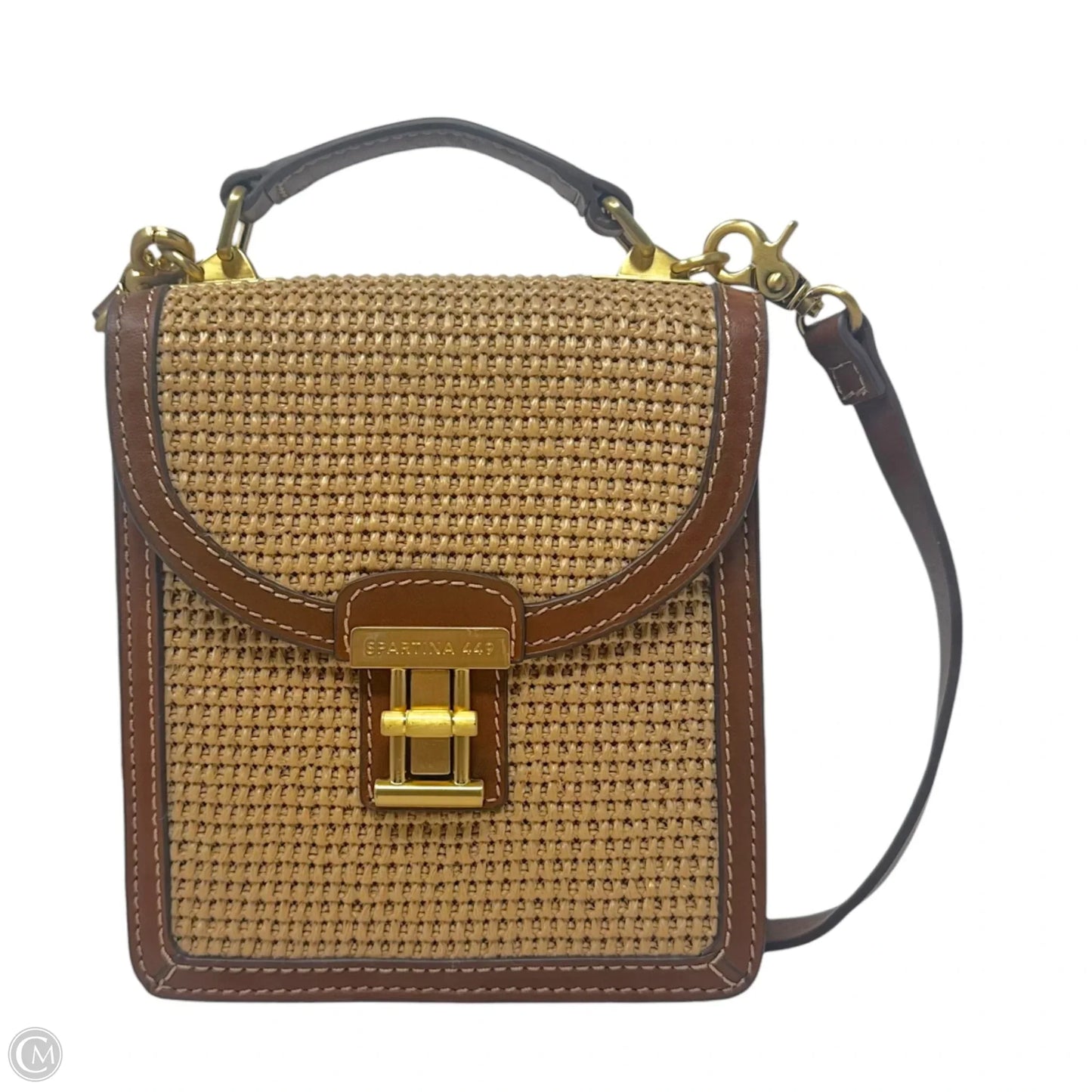 Straw Case Crossbody By Spartina, Size: Medium