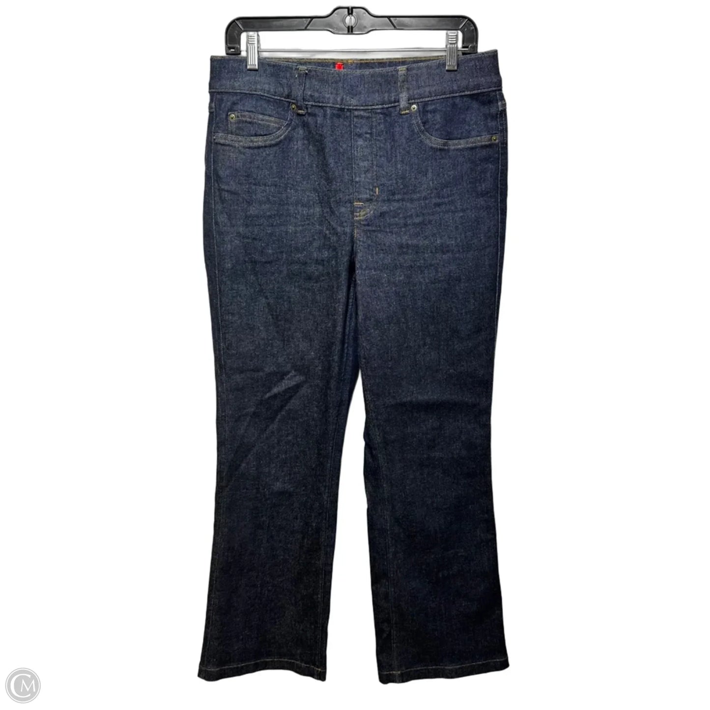 Jeans Straight By Spanx In Blue Denim, Size: L