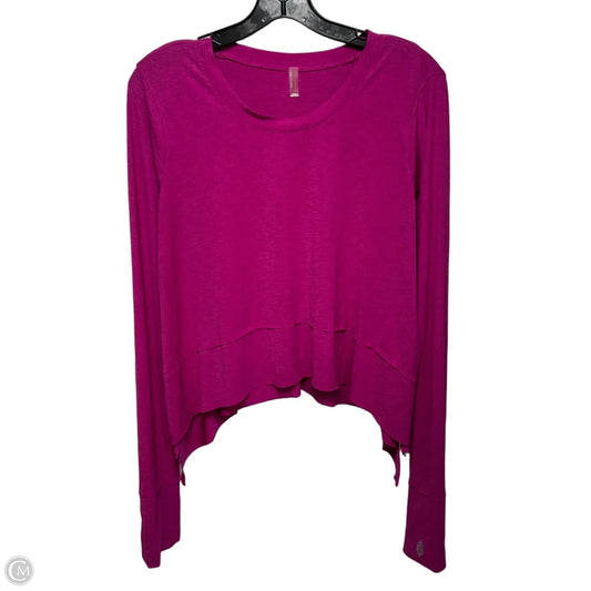 Top Long Sleeve By Free People In Pink, Size: L