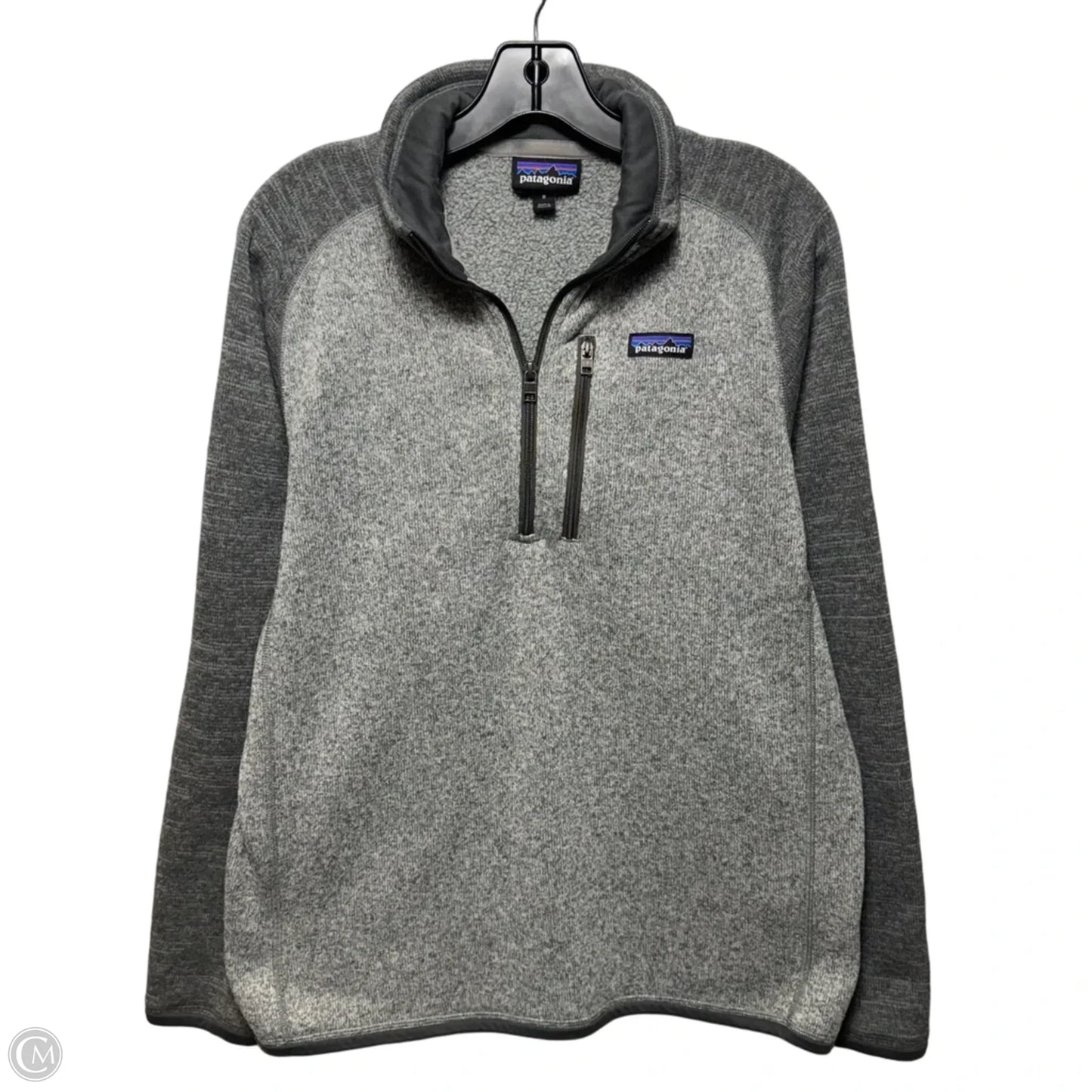 Athletic Jacket By Patagonia In Grey, Size: M