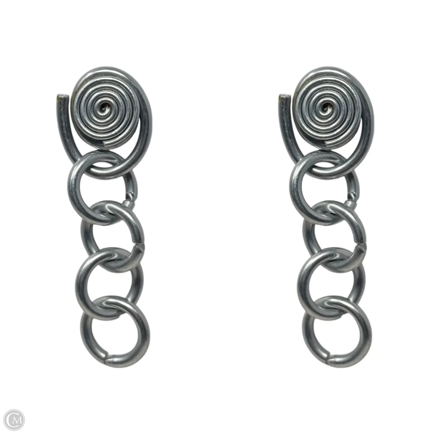 Spiral Chain Dangle Earrings
