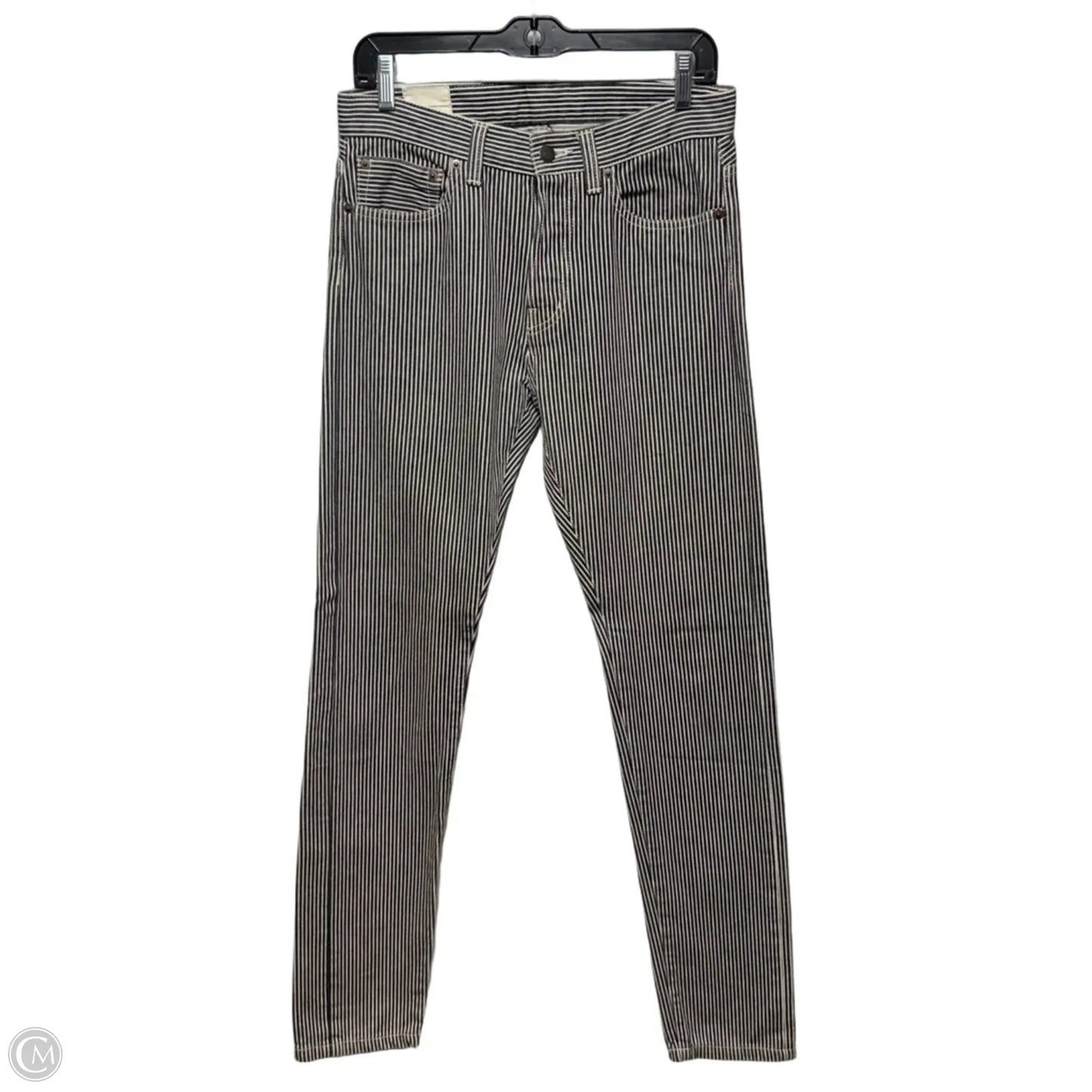 MEN’S Jeans Slim By C’H’C’M In Striped Pattern, Size: MEN’S S
