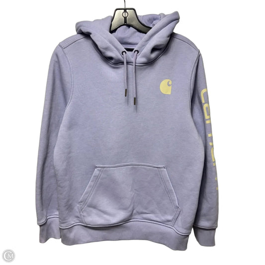 Sweatshirt Hoodie By Carhartt In Purple, Size: M