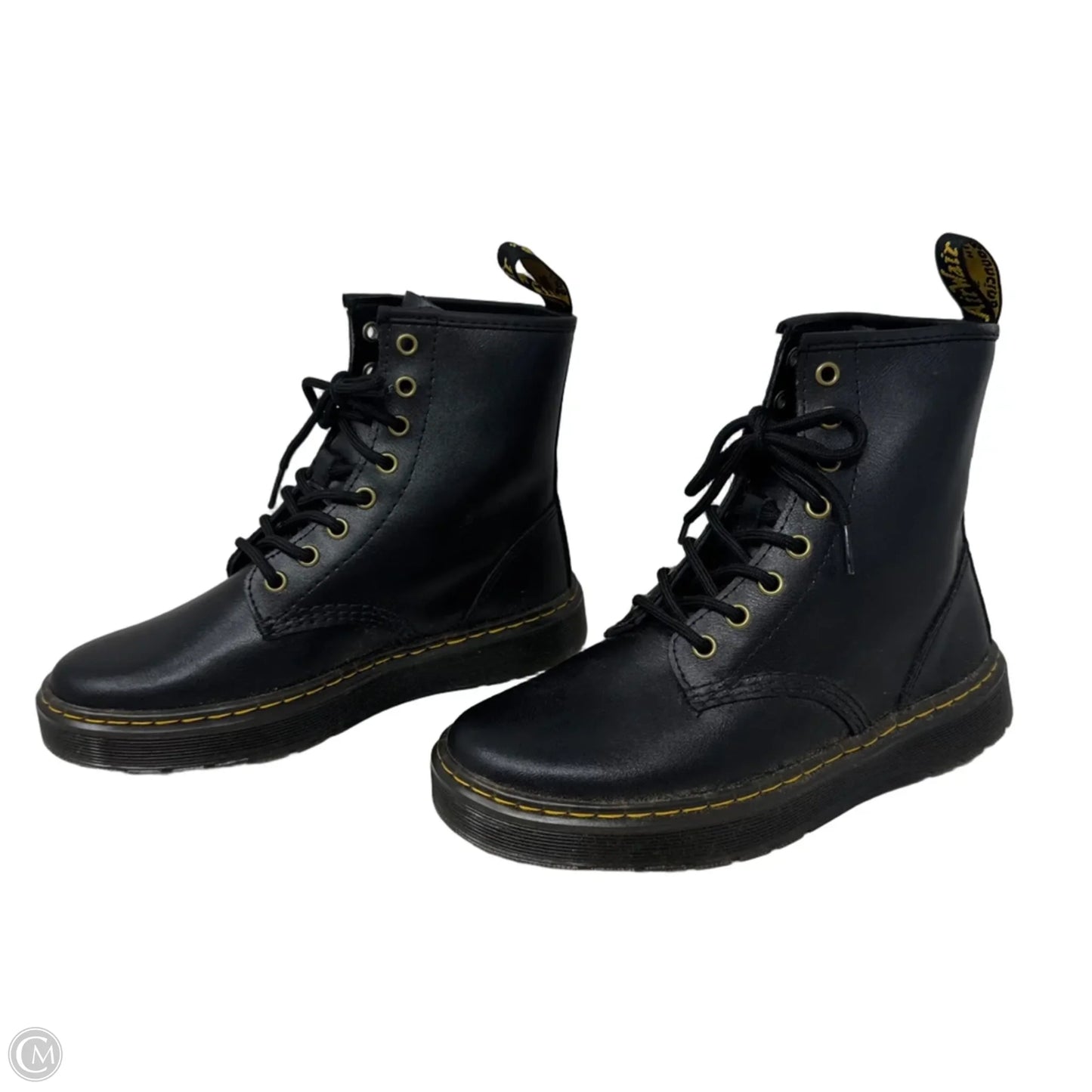 Matte Zavala Boots Combat By Dr Martens In Black, Size: 7
