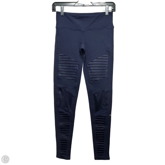 Athletic Leggings By Alo In Navy, Size: Xs