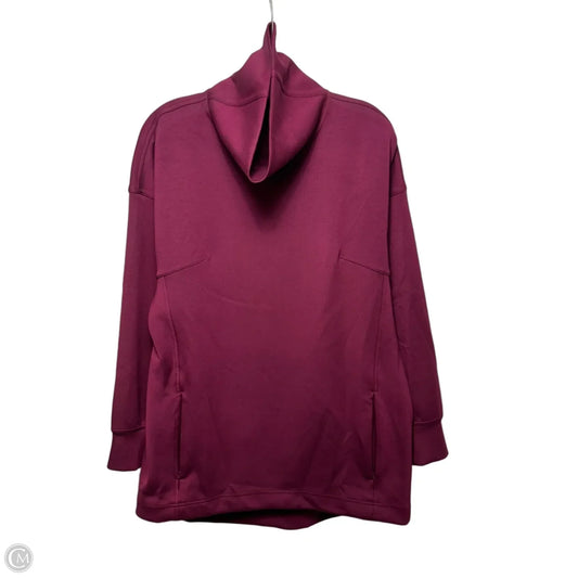 Athletic Sweatshirt Collar By Lululemon In Maroon, Size: 8