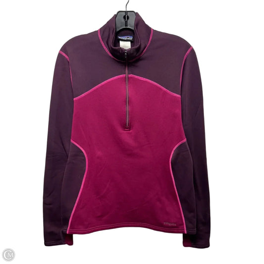Athletic Jacket By Patagonia In Maroon, Size: L
