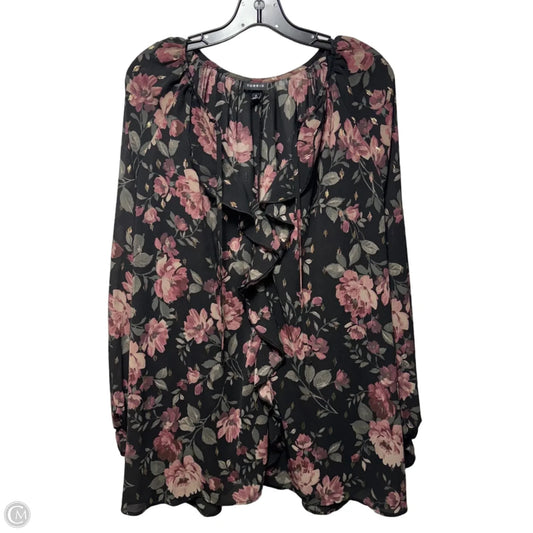 Top Long Sleeve By Torrid In Floral Print, Size: 4x