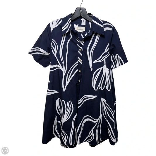 Dress Casual Midi By Anthropologie In Blue, Size: Xs