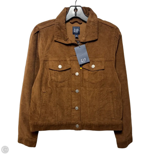 Corduroy Jacket By Gap In Brown, Size: M