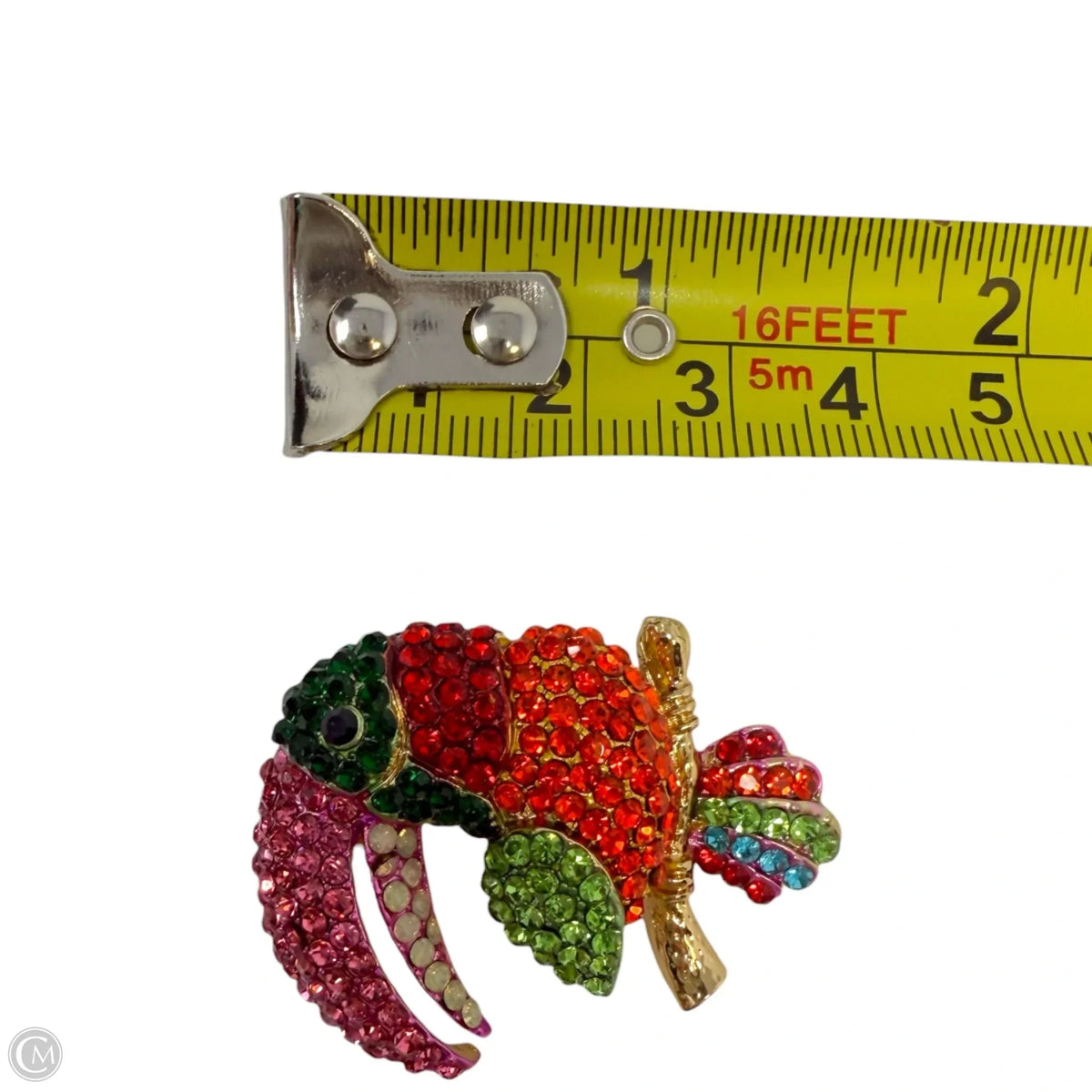 Rhinestone Toucan Pin