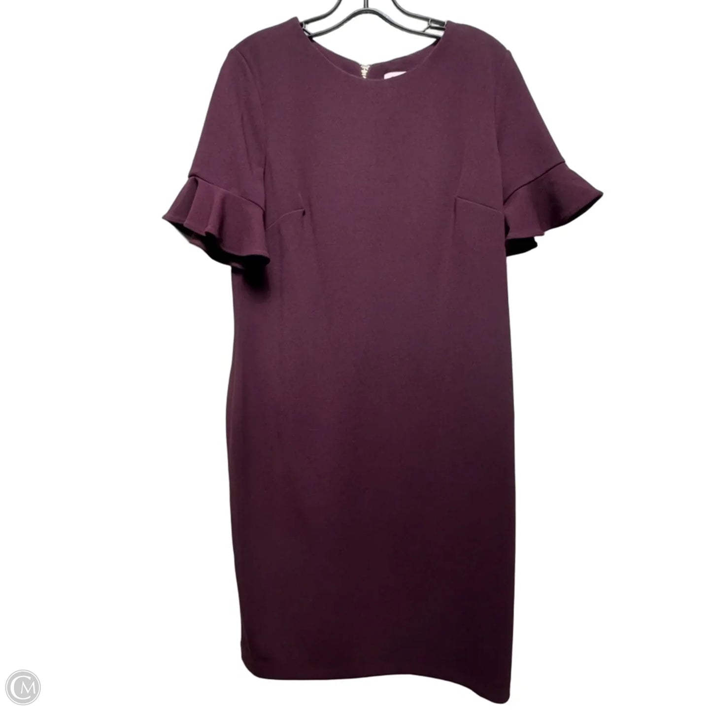Dress Casual Midi By Calvin Klein In Purple, Size: 14