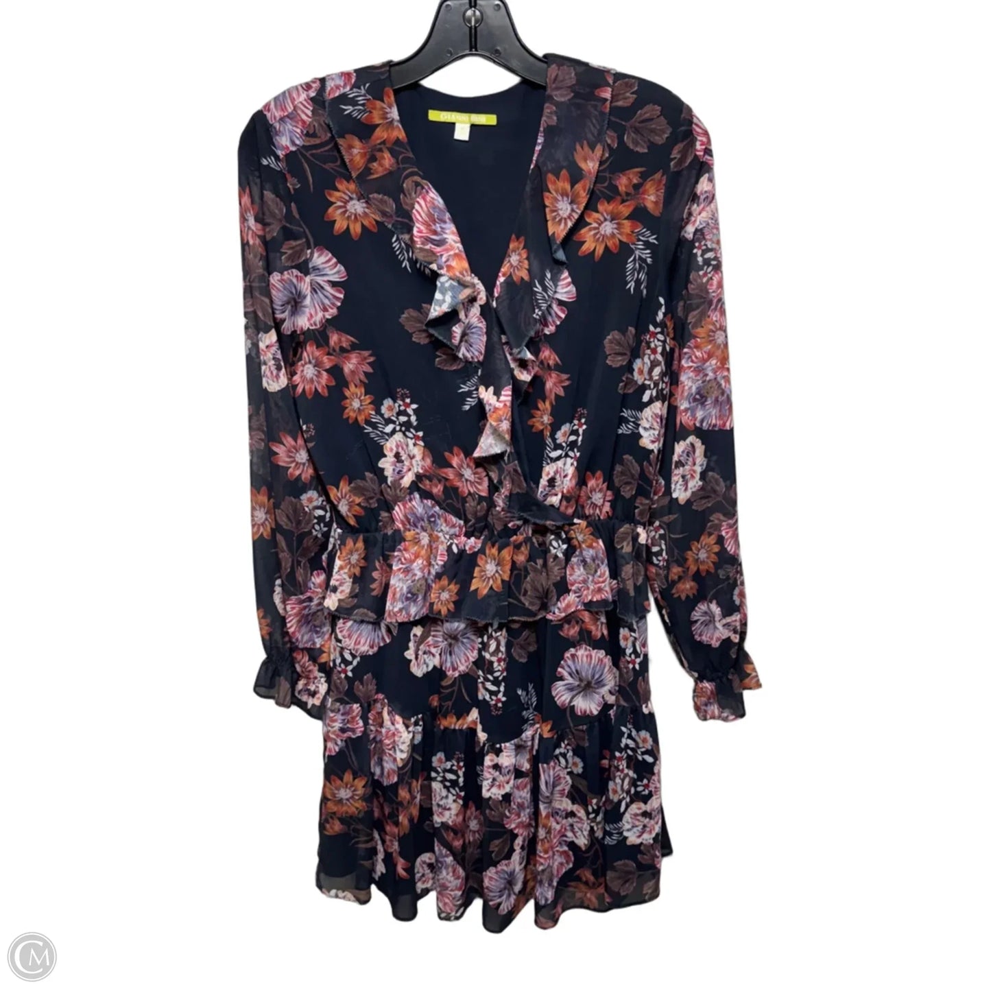 Heidi Long Sleeve Floral Print Mini Dress By Gianni Bini In Floral Print, Size: M
