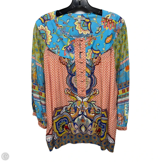 Del Mar Top Long Sleeve By John Mark In Multi-colored, Size: Xl