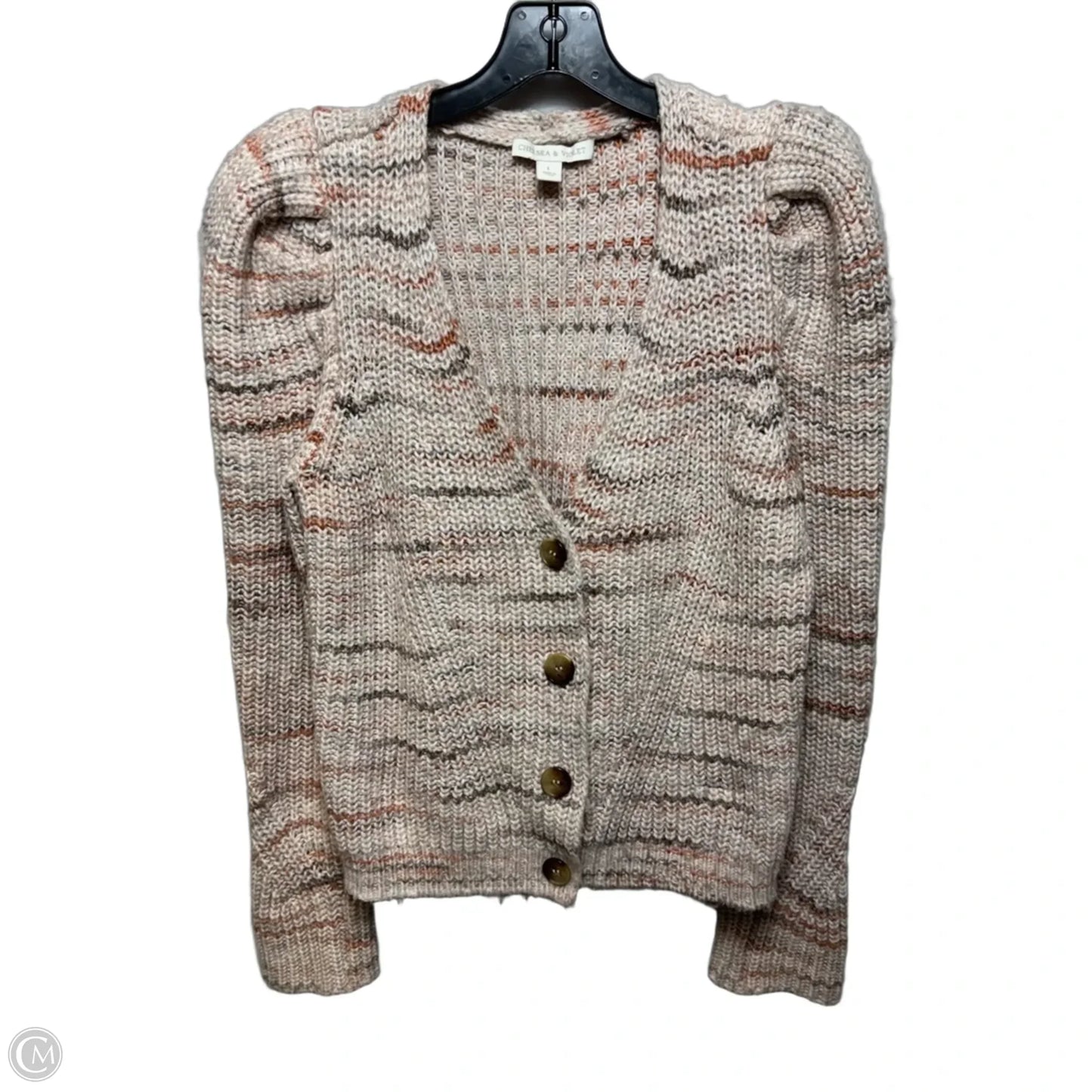 Sweater Cardigan By Chelsea And Violet In Pink Multi, Size: L