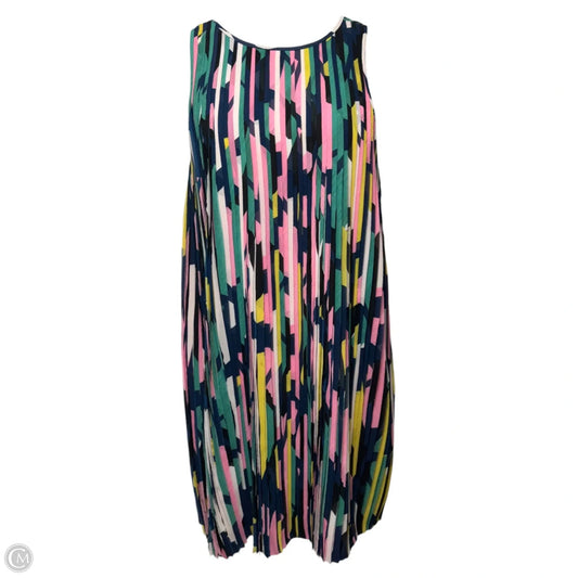 Plisse Mini Dress Designer By Lafayette 148 In Multi-colored, Size: M