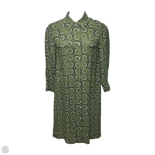 Mandalyn Belted Shirt Dress Designer By Lafayette 148 In Green, Size: 8
