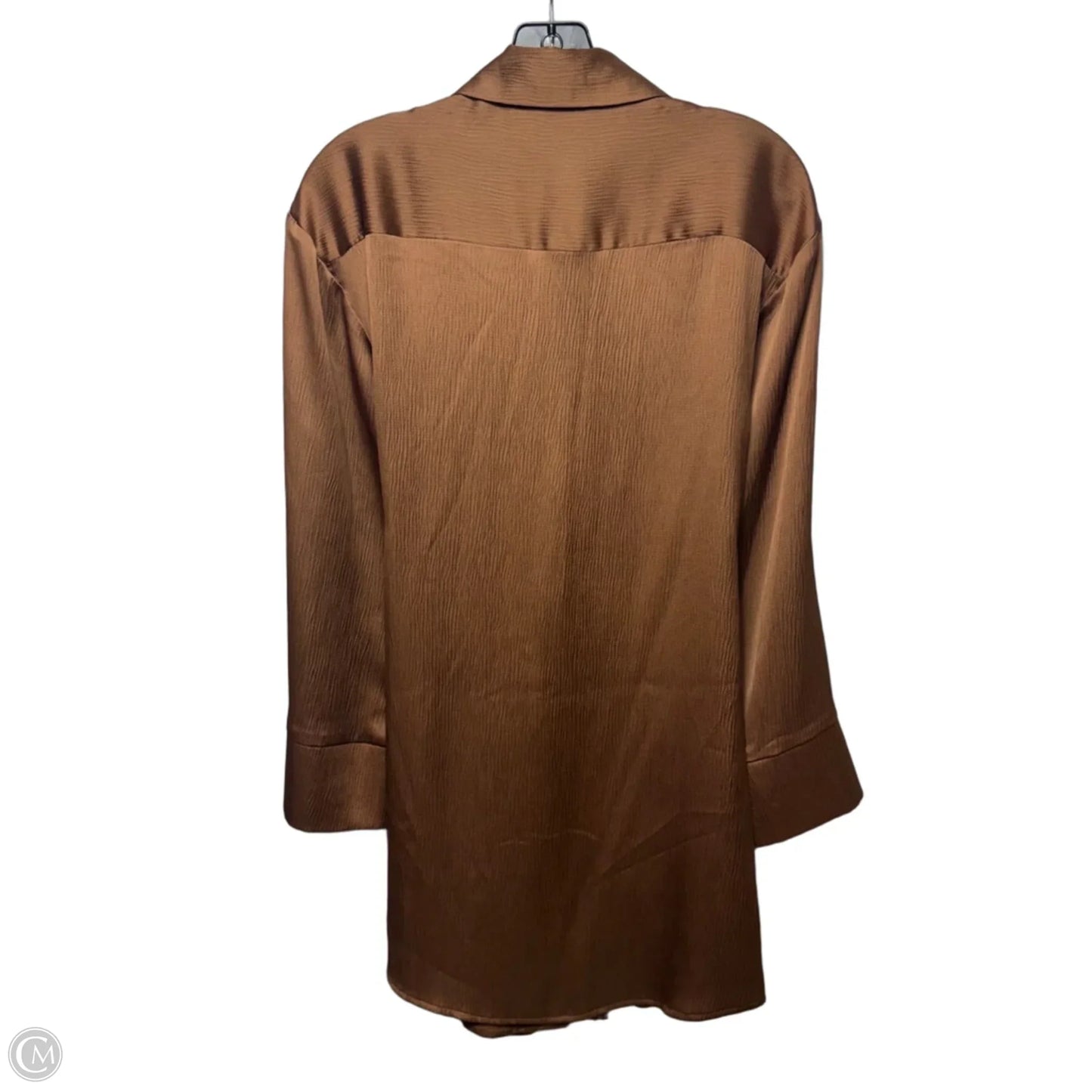 Mina Crepe Dress Casual Short By Gianni Bini In Bronze, Size: S
