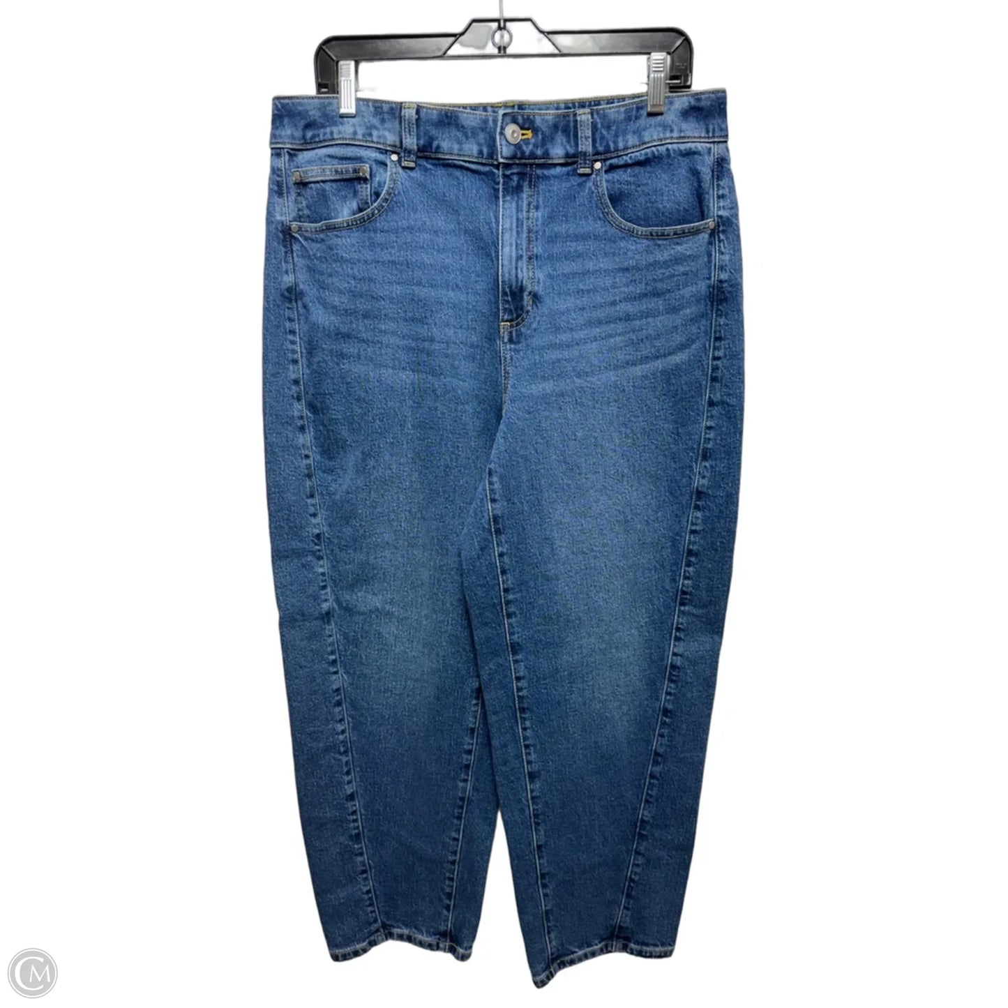Relaxed Barrel Jeans By Talbots In Blue Denim, Size: 12