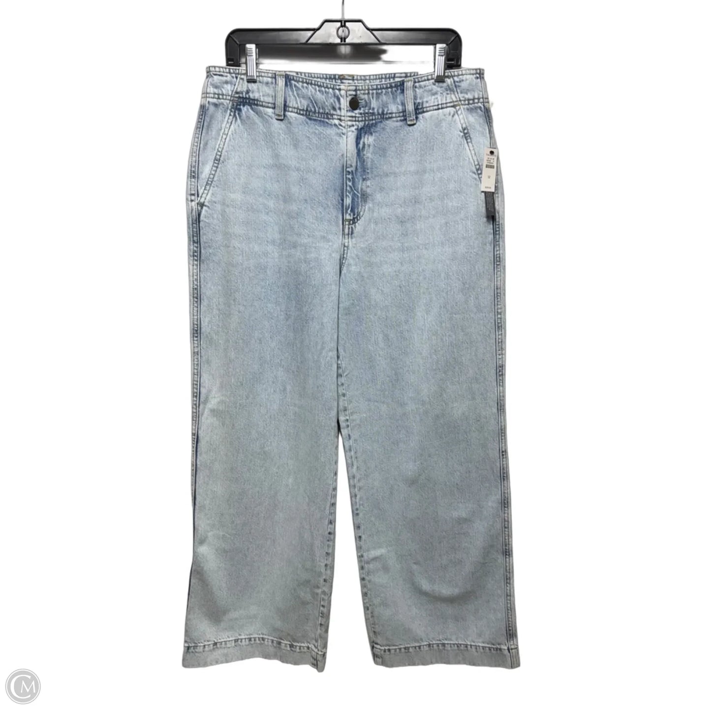 Relaxed Trouser Jeans By Talbots In Blue Denim, Size: 12