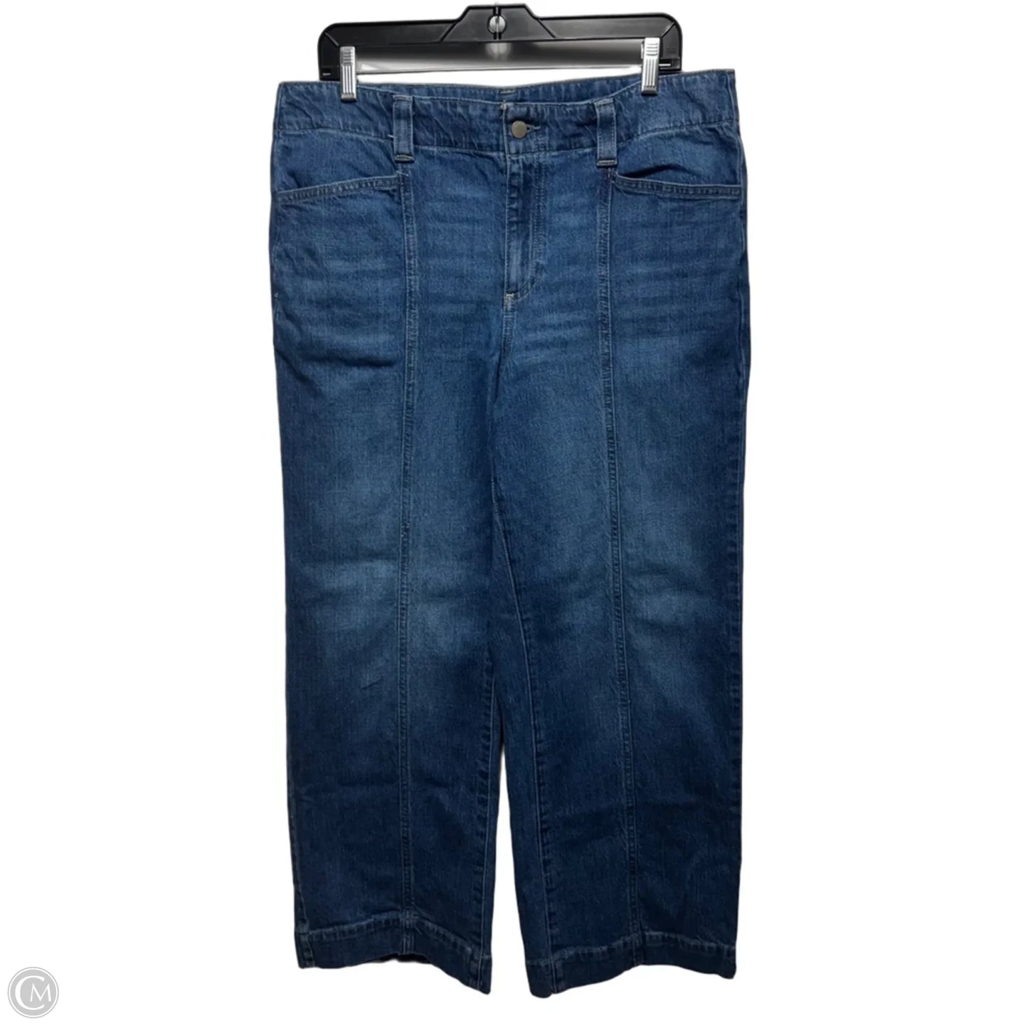 Classic Jean Trouser Jeans By Talbots In Blue Denim, Size: 14