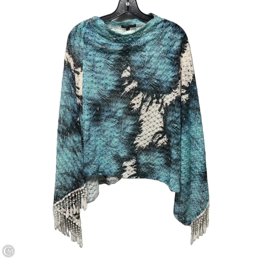 Poncho By Alberto Makali In Aqua, Size: S/M