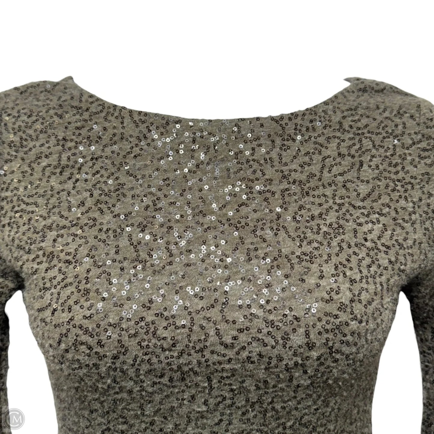 Nala Knit Sequin Mini Dress Designer By Alice + Olivia In Taupe, Size: M (estimated)