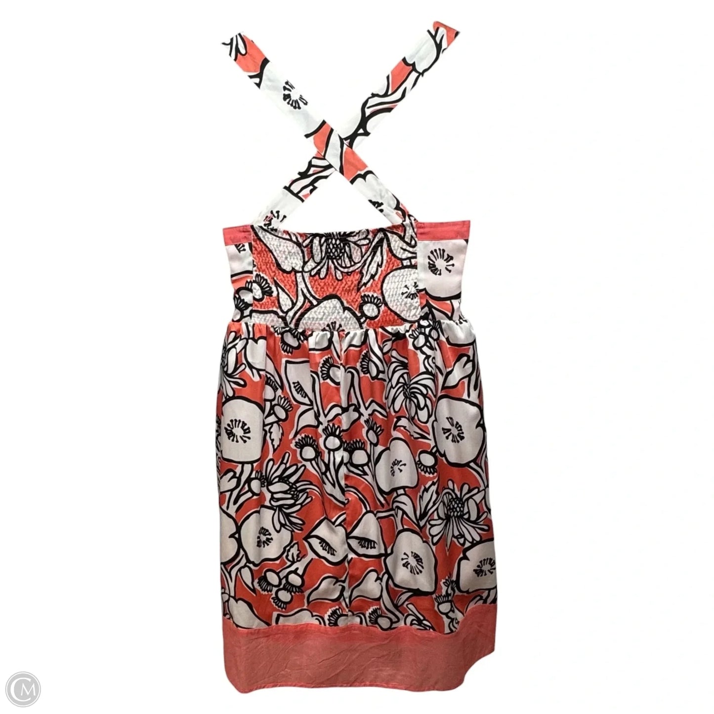 Cotton Silk Dress Casual Short By Nick And Mo In Floral Print, Size: M