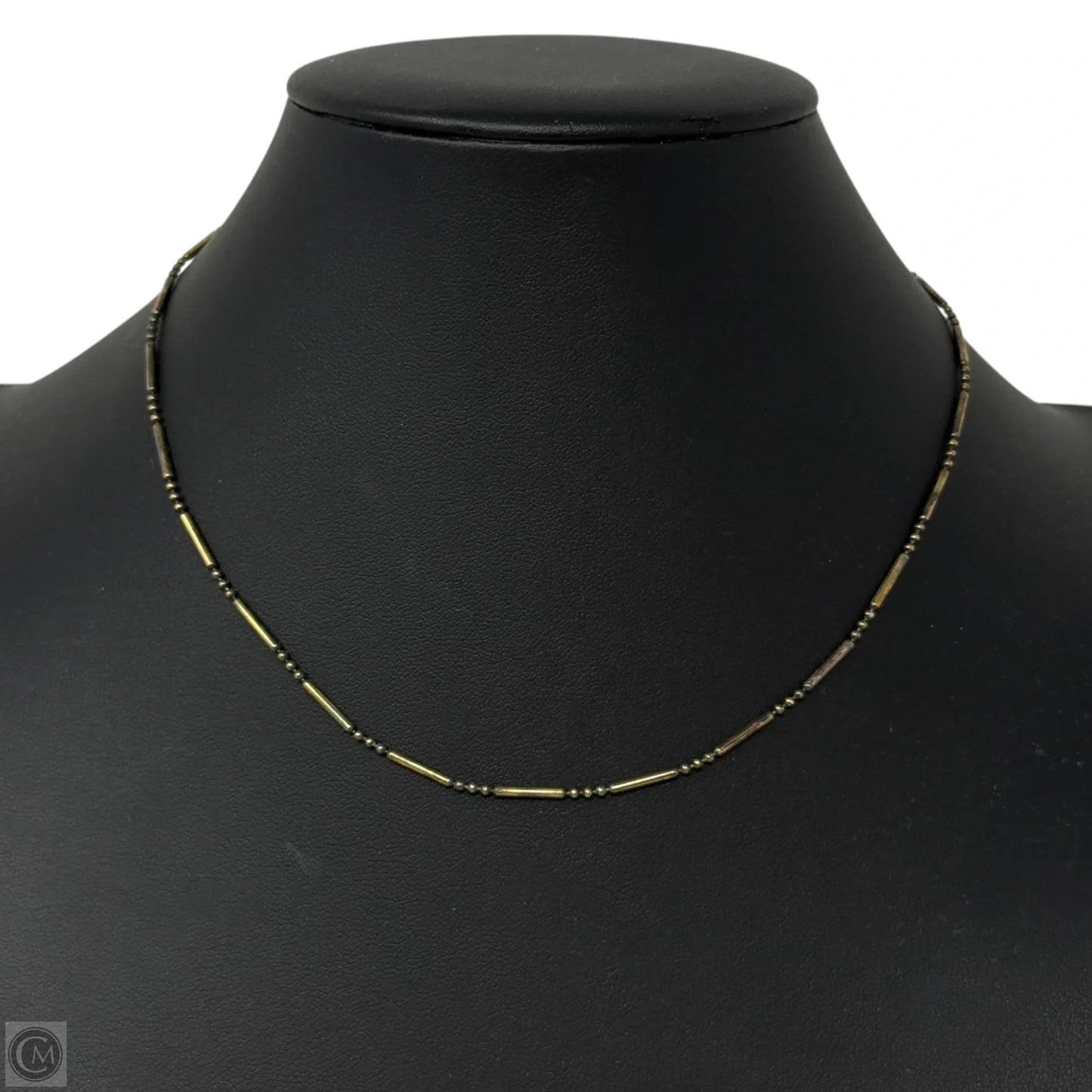 Italian Sterling Silver Bar & Bead Necklace