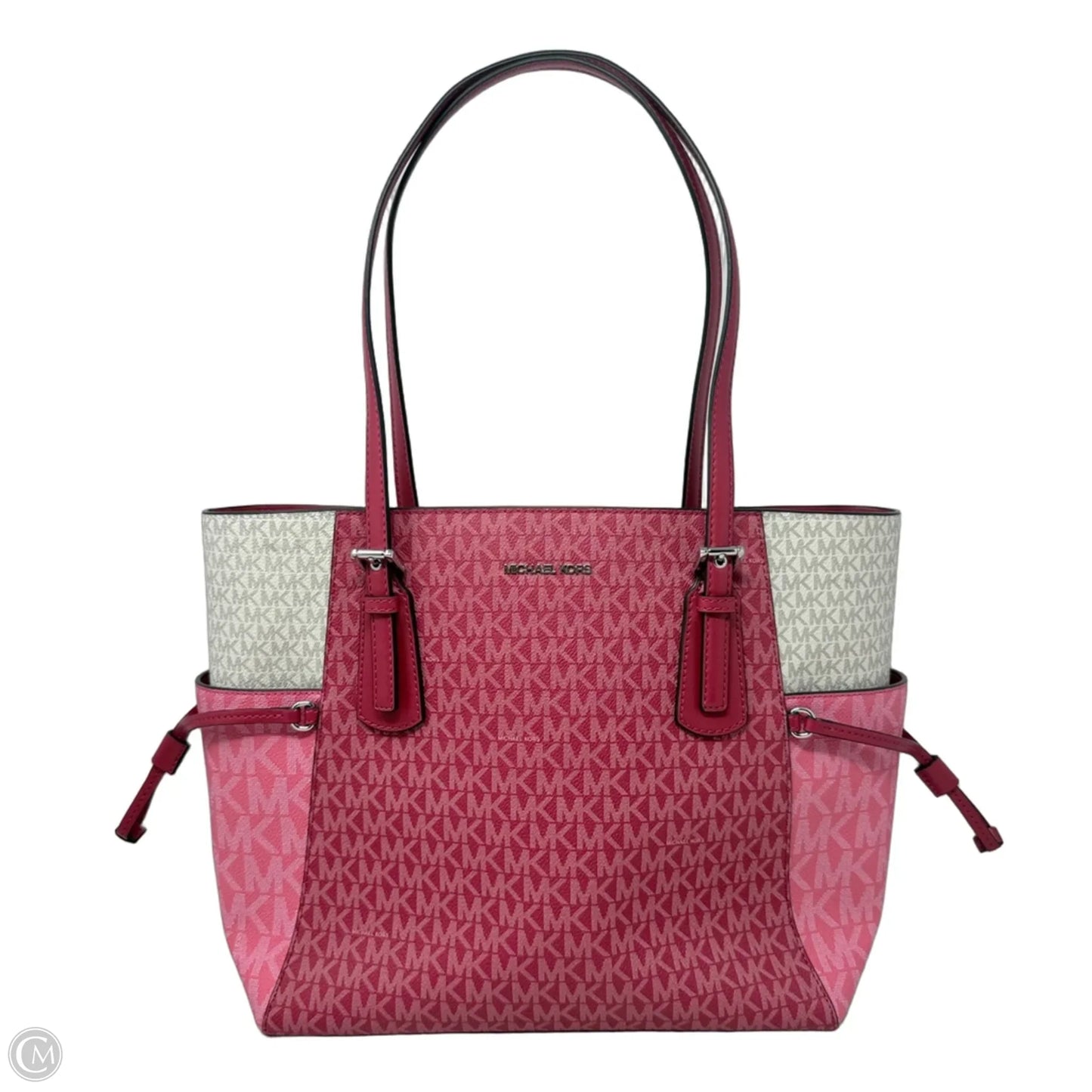 Voyager Large Color-Block Signature Logo Tote By Michael By Michael Kors, Size: Medium